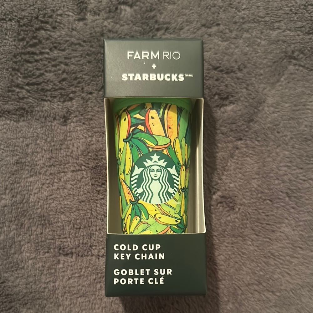 Starbucks Farm Rio Banana Cold Cup Key Chain